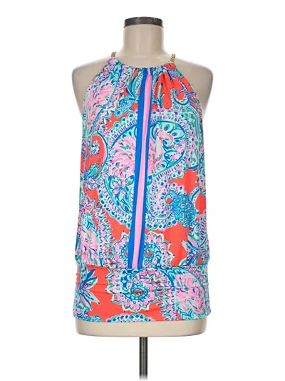 Pre-owned Lilly Pulitzer Sleeveless Blouse In Blue