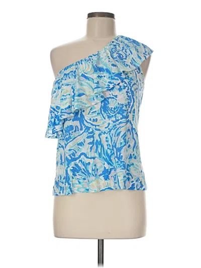 Pre-owned Lilly Pulitzer Sleeveless Blouse In Blue