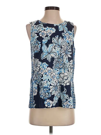 Pre-owned Lilly Pulitzer Sleeveless Blouse In Blue