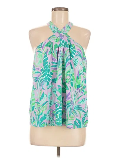 Pre-owned Lilly Pulitzer Sleeveless Blouse In Green