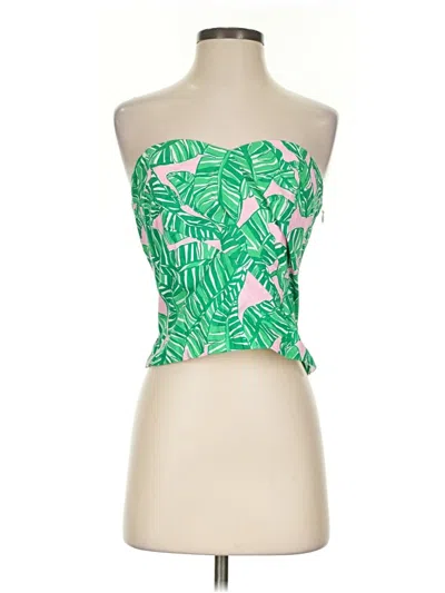 Pre-owned Lilly Pulitzer Sleeveless Blouse In Green