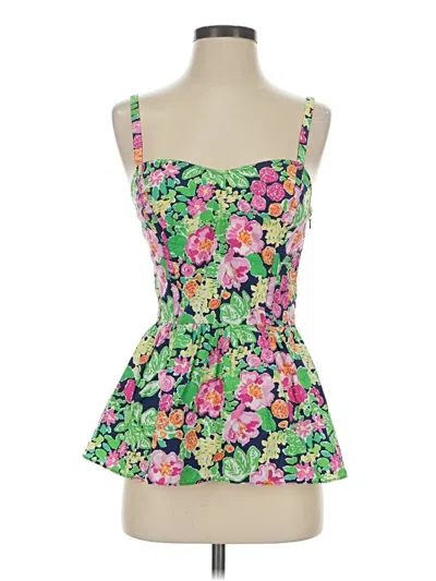 Pre-owned Lilly Pulitzer Sleeveless Blouse In Green