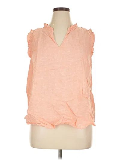 Pre-owned Lilly Pulitzer Sleeveless Blouse In Orange