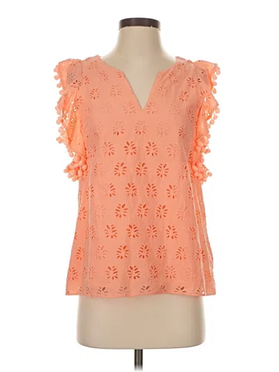 Pre-owned Lilly Pulitzer Sleeveless Blouse In Orange