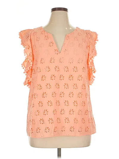 Pre-owned Lilly Pulitzer Sleeveless Blouse In Orange