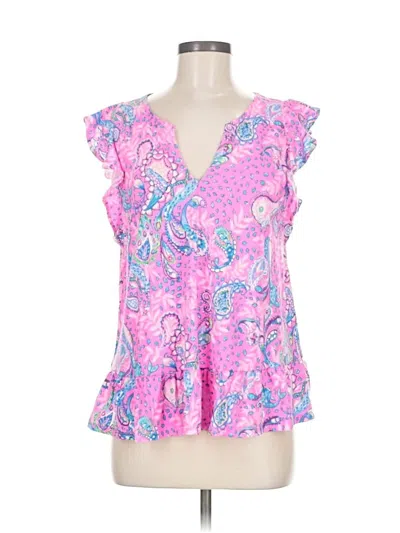 Pre-owned Lilly Pulitzer Sleeveless Blouse In Pink