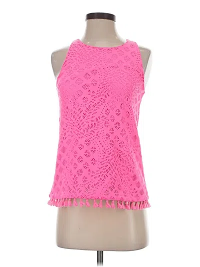 Pre-owned Lilly Pulitzer Sleeveless Blouse In Pink