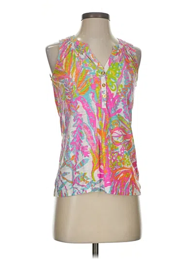 Pre-owned Lilly Pulitzer Sleeveless Blouse In Pink
