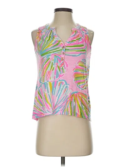Pre-owned Lilly Pulitzer Sleeveless Blouse In Pink