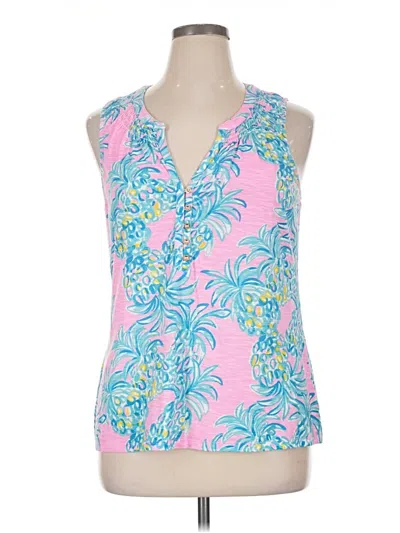 Pre-owned Lilly Pulitzer Sleeveless Blouse In Pink