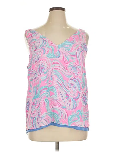 Pre-owned Lilly Pulitzer Sleeveless Blouse In Pink