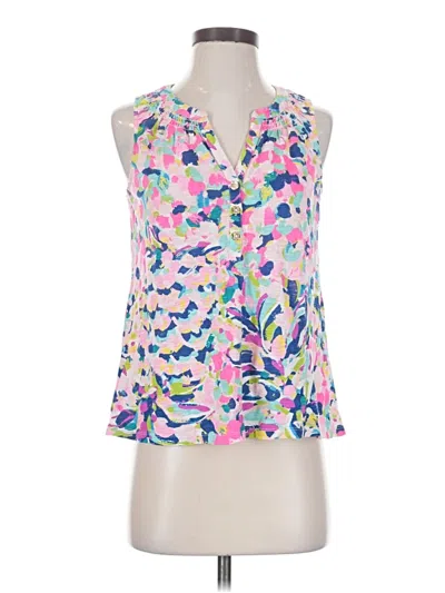 Pre-owned Lilly Pulitzer Sleeveless Blouse In Pink