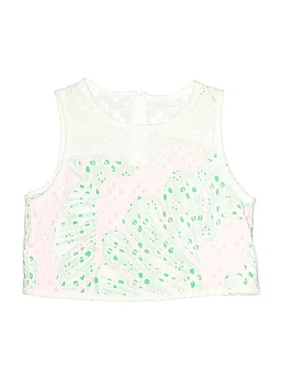 Pre-owned Lilly Pulitzer Kids' Sleeveless Blouse In White