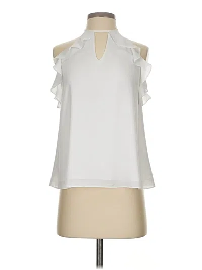 Pre-owned Lilly Pulitzer Sleeveless Blouse In White