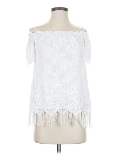 Pre-owned Lilly Pulitzer Sleeveless Blouse In White