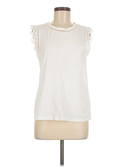 Pre-owned Lilly Pulitzer Sleeveless Blouse In White