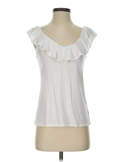 Pre-owned Lilly Pulitzer Sleeveless Blouse In White