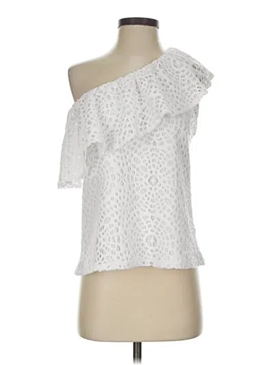 Pre-owned Lilly Pulitzer Sleeveless Blouse In White