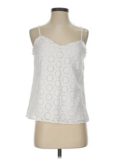 Pre-owned Lilly Pulitzer Sleeveless Blouse In White