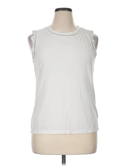 Pre-owned Lilly Pulitzer Sleeveless Blouse In White