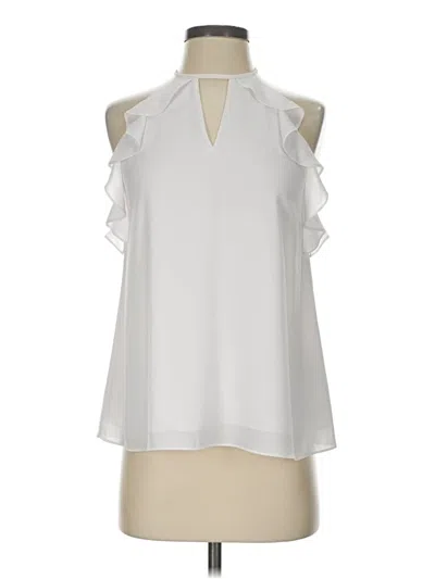 Pre-owned Lilly Pulitzer Sleeveless Blouse In White