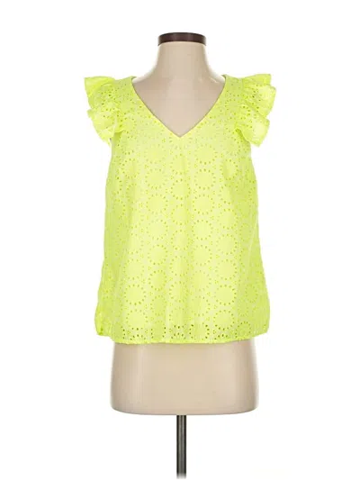 Pre-owned Lilly Pulitzer Sleeveless Blouse In Yellow