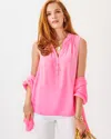 Lilly Pulitzer Sleeveless Elsa Silk Top In Rousseau Pink