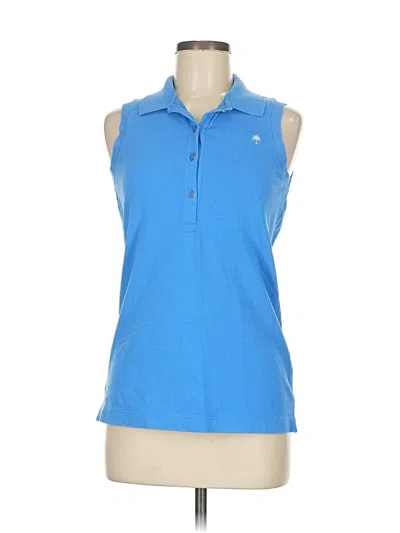 Pre-owned Lilly Pulitzer Sleeveless Polo Shirt In Blue