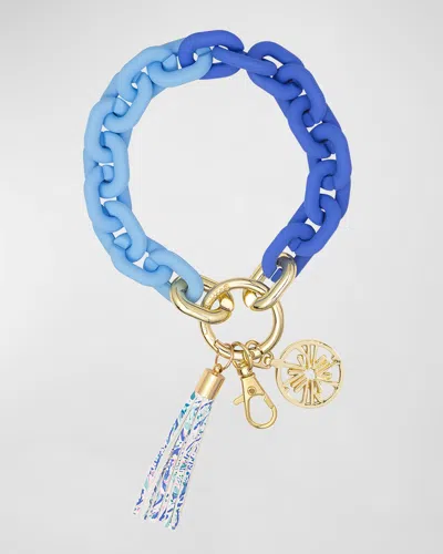 Lilly Pulitzer Soleil It On Me Chain Keychain In Blue