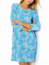 Lilly Pulitzer Solia Chillylilly Dress In Las Olas Aqua Strong Current Sea