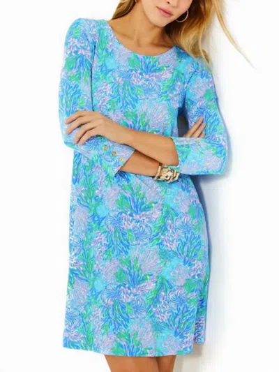 Lilly Pulitzer Solia Chillylilly Dress In Las Olas Aqua Strong Current Sea
