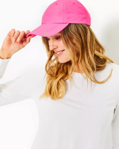 Lilly Pulitzer Solid Run Around Hat In Pink