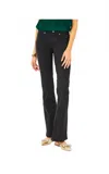 Lilly Pulitzer South Ocean High Rise Boot Cut Jeans In Onyx In Black