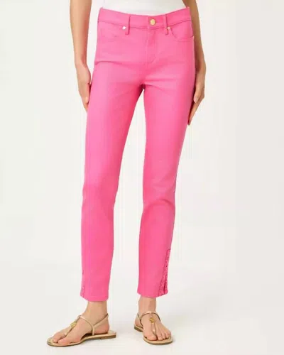 Lilly Pulitzer South Ocean High Rise Skinny Jean In Cherry Blossom Pink