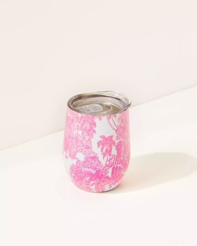 Lilly Pulitzer Stainless Steel Stemless Wine Tumbler In Pink