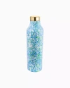Lilly Pulitzer Stainless Steel Water Bottle In Hydra Blue Dandy Lions