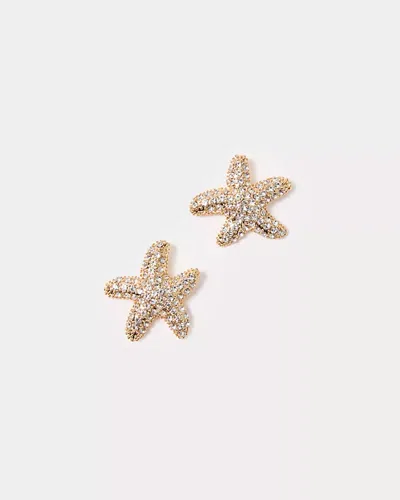 Lilly Pulitzer Starfish Stud Earrings In Gold