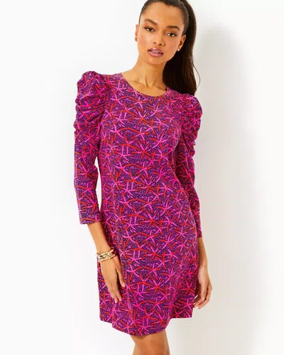 Lilly Pulitzer Steffie Dress In Passion Fruit Pink Star Searching
