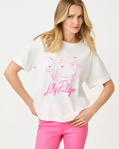 Lilly Pulitzer Stella Aries Zodiac Knit Top In White