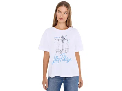 Lilly Pulitzer Stella Knit Top Women's Clothing Libra Graphic: Xs, Cotton In White