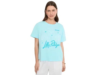 Lilly Pulitzer Stella Knit Top Women's Clothing Multi Gemini Graphic: Xs In Blue