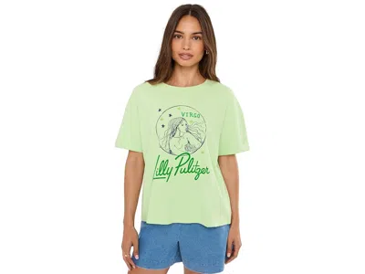 Lilly Pulitzer Stella Knit Top Women's Clothing Virgo Graphic: Xs, Cotton In Multi