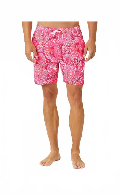 Lilly Pulitzer Stuff Del Lago Swim Trunk In Paradise Punch Jims Stuff In Multi