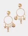 Lilly Pulitzer Summer Serenade Charm Hoop Earrings
