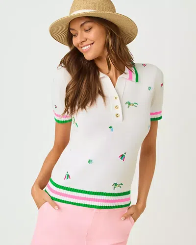 Lilly Pulitzer Suzette Embroidered Sweater In White