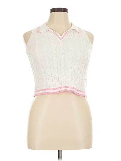 Pre-owned Lilly Pulitzer Sweater Vest In White