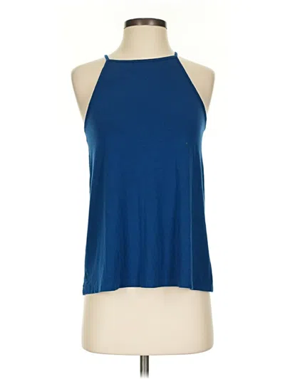 Pre-owned Lilly Pulitzer Tank Top Blue Halter Neckline Tops