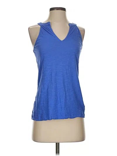 Pre-owned Lilly Pulitzer Tank Top Blue Halter Neckline Tops