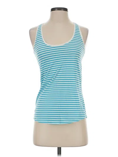 Pre-owned Lilly Pulitzer Tank Top Blue Halter Neckline Tops