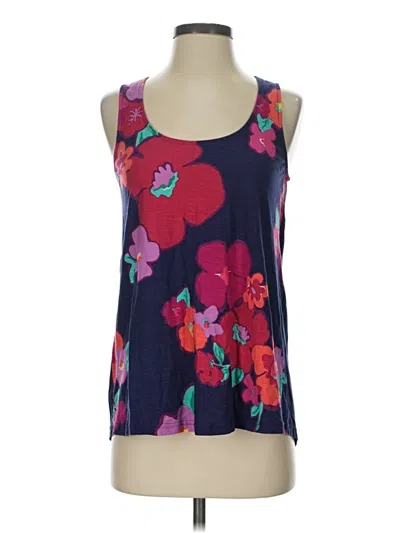 Pre-owned Lilly Pulitzer Tank Top Blue Halter Neckline Tops